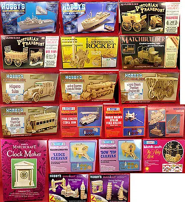 Match Stick Modelling Kits - Over 25 Designs To Choose From • £4.19