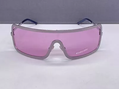 Romeo Gigli Sunglasses Men Woman Purple Pink Bono U2 Rg 51209 Curve Wrap • $199.70