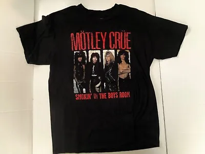 MOTLEY CRUE Smokin’ In The Boys Room 2020 Band Photo VINCE NEIL T Shirt LARGE L • $19.96