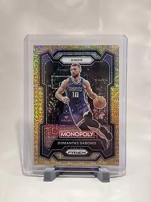 2023-24 Prizm Monopoly #77 Domantas Sabonis Gold Money Shimmer 491/500 Kings • $6