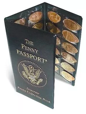 Penny Passport Souvenir Elongated Pressed Penny Album Gift Fast Free Shipping • $10.98