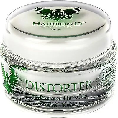 Hairbond United Kingdom Distorter Professional Hair Clay (100ml) Mens Premium... • £28.50