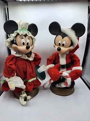 Vintage Disney Unlimited Mickey & Minnie Christmas Holiday Decorations ASIS • $70