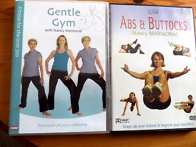 2. Nancy Marmorat Fitness Dvds- Gentle Gym & Abs & Buttocks Uk. Free Post. • £9.85