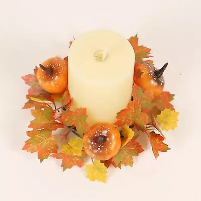 Candle Rings Wreath Autumn Candle Garland Candle Wreaths • £5.86