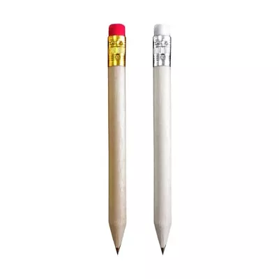 50Pcs Golf Pencils With Rubbers Small Pencils With Eraser Bulk Mini Pencil • $19.03
