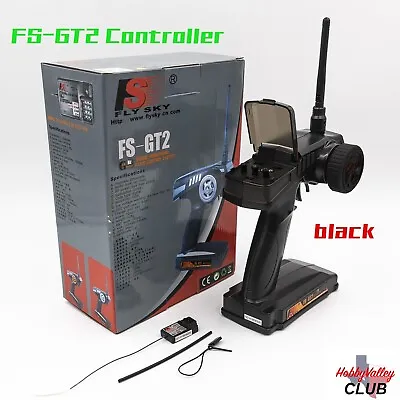 Flysky FS-GT2 2.4G Radio Model RC Transmitter & Receiver For RC Car Black • $34.95