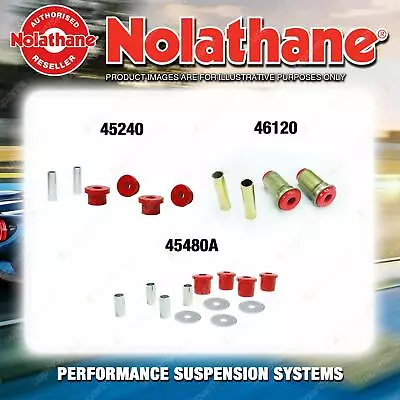 Nolathane Control Arm Bush Kit For MITSUBISHI PAJERO NH NJ NK NL 6CYL 1991-2000 • $297.95