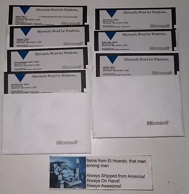 Microsoft Word 2.0 For Microsoft Windows 5 1/4 Floppies • £18.95