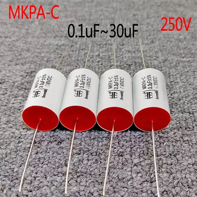 For 0.1uF~30uF DC 250V Capacitor Axial MKPA-C Crossover Tweeter Metallized Film • $118.11