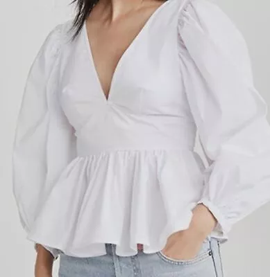$90.48 • Buy $225 STAUD Women's White Luna Top Size 0