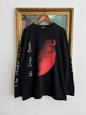 Vintage 90s My Dying Bride The Angel And The Dark River Black LongSleeve T-shirt • $365