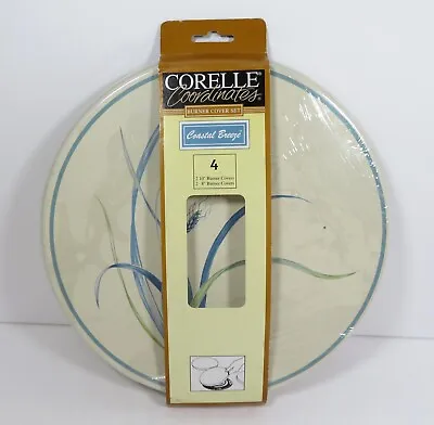 Corelle Coordinates Burner Covers Set Of 4 - COASTAL BREEZE New In Package • $21.99