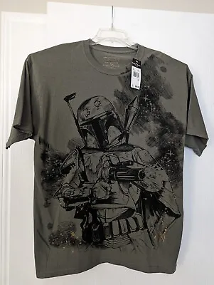 Rare NWT 2009 Marc Ecko Lucasfilm Star Wars Boba Fett-Dusty Olive T-Shirt-Size L • $42.49