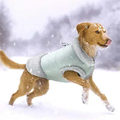 £10.99 • Buy Pet Dog Warm Coat Fleece Jacket Jumper Sweater Winter Clothes Puppy Vest Outfit