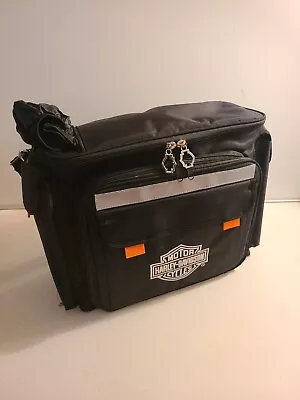 Harley-Davidson Insulated Rack Tour Pak PICNIC COOLER BAG W/ Plates Silverware • $39.99