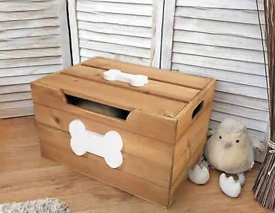 £10.99 • Buy Heart Featured Premium Quality Pet Wooden Box With Lid Xmas Gift Hampers Toy Box