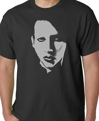 Mens Organic Cotton T-shirt MARILYN MANSON Music Metal Rock Clothing Eco Gift • £8.95