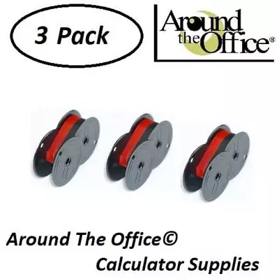 Monroe Model 6120 Compatible Calculator RS-6BR Twin Spool Black & Red Ribbon • $11.95