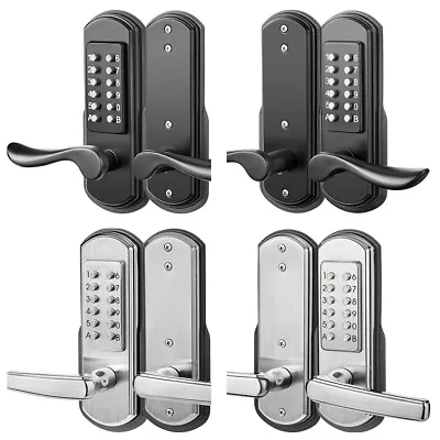 Mechanical Door Lock Keyless Entry Digital Code Keypad Security Not Deadbolt • $55.99