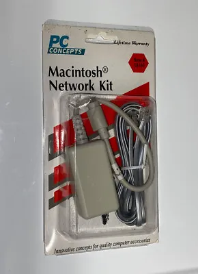 Vintage Apple Mac Network Kit (BRAND NEW) Apple Ethernet Appletalk Transceiver • $12.37