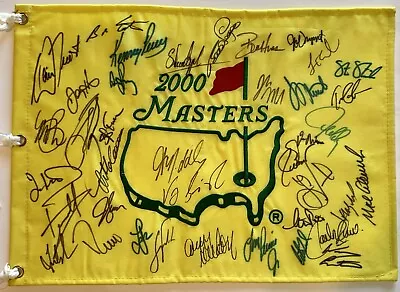 Vijay Singh Signed 2000 Masters Flag Field Autographed Pga Golf Beckett Loa • $474