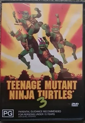 Teenage Mutant Ninja Turtles 3 - Turtles In Time (DVD 1992) • $4.98