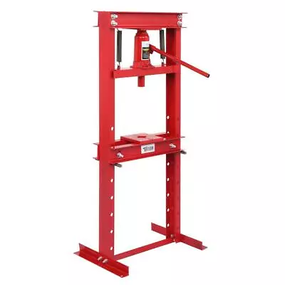 TUFFIOM 12-Ton Hydraulic Shop Press With Press Plates H-Frame Garage Floor Press • $186.99