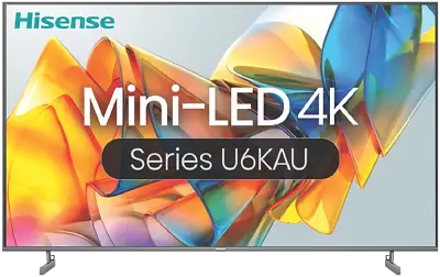 Hisense 75 Inch U6KAU 4K UHD Mini-LED QLED Smart HDR TV 23 75U6KAU • $1295