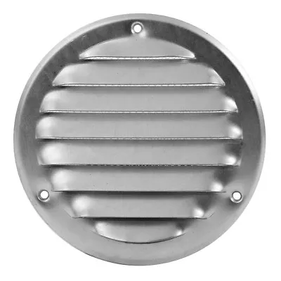 Galvanised Steel Round Air Vent Grille 100mm / 140mm With Fly Screen Flat Cover • £3.69