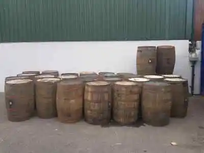 WHISKEY 40 GALLON OAK BARREL Wooden Keg Barrels Cider Pub Table Whisky Cask • £107.75