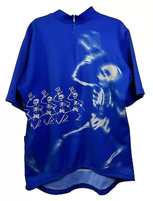 Ride 7b Grateful Dead Dancing Skeletons Cycling Jersey Large Vintage • $45.87