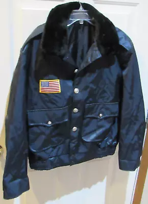 Vintage Fechheimer Bros. Duty Jacket Police USA Men's Size XL Navy Blue • $59.99