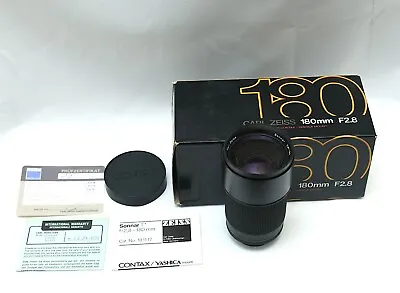 £295 • Buy Carl Zeiss Contax Sonnar T* 180mm F2.8 Portrait Lens C/Y Mount