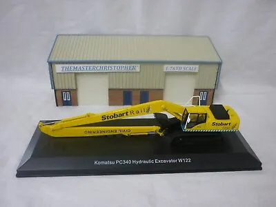 Atlas Edition/Oxford/ 1:76th Truck Komatsu PC340 Excavator W122 Stobart Rail • £19.99