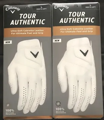 Callaway  Tour Authentic Glove 2 Pack For Right Handed Golfers Pick Size • $42.98