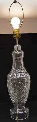 VINTAGE WATERFORD Crystal Table Lamp. Working NO SHADE 33   • $189.95