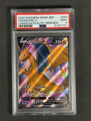 $30 • Buy Pokemon Card PSA 10 GEM MT Charizard V 2020 SWSH Champions Path Promo #050