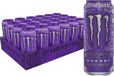 Monster Energy Ultra Violet Sugar Free Energy Drink 16 Fl Oz (Pack Of 24) • $59.99