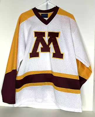 University Of Minnesota Gophers Adult L Large Hockey Jersey Stitched Alpha Sport • $47.99