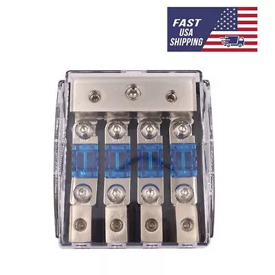 4Way 60 Amp Car Mini ANL Blade Fuse Holder Stereo Audio Power Distribution Block • $18.78