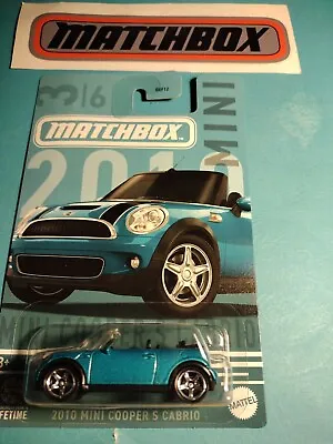 2024 Matchbox Mini Series 2010 Mini Cooper S Cabrio New 4 Items Free HW Launcher • $2.49