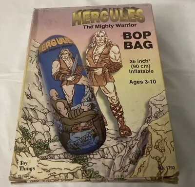 Vintage HERCULES THE MIGHTY WARIOR Bop Bag NEW HARD TO FIND • $39.95