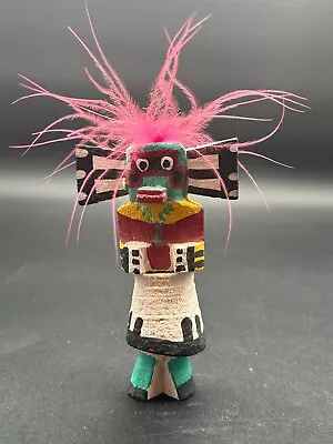 Vintage Native American Route 66 Mini Painted Kachina Zuni Warrior Pooley • $34.95