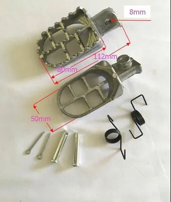 Foot Pegs For Yamaha TTR125LE TTR125L TTR125E TTR125  Dirt Bike (Aluminum) • $13.99