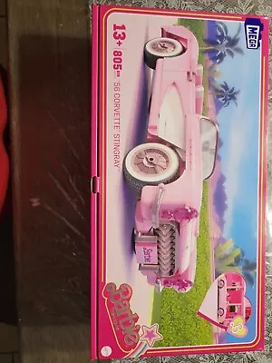 MEGA Barbie The Movie 56 CORVETTE STINGRAY Car Building Set HRY24 2024 805 Pcs • $100