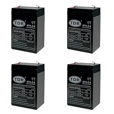 4x 6V 4.5Ah AGM Deep Cycle Battery SLA Sealed For UPS Alarm Ride On Toy • $88.95