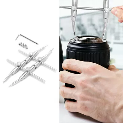 Spanner Wrench Repairing Opening Tool Stainless Steel Photo Fix DSLR Camera Lens • £12.29