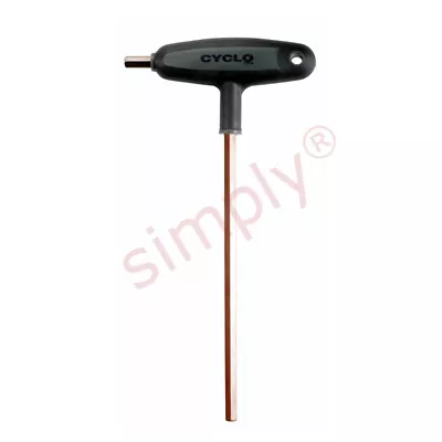 Cyclo 6mm A/F Hexagon Long T Bar Allen Key • $35.59