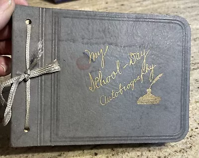 Vintage Early 1900s Childs Autograph Book “My School Day Autobiography” UNUSED • $12.95